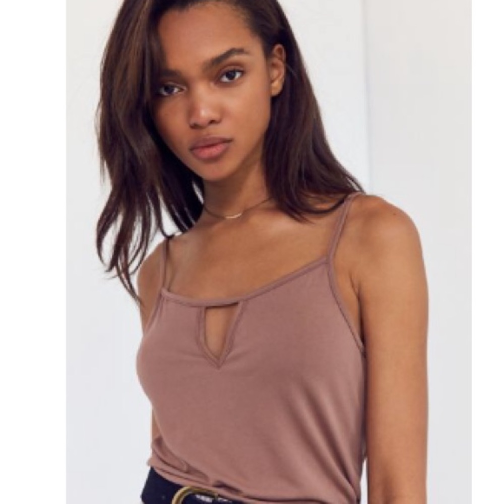 Project Social T Brown Tank top